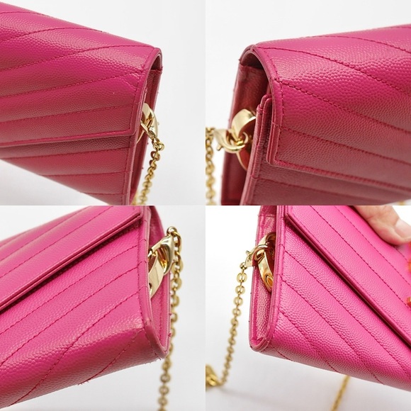 🍓YSL Monogram Flap Wallet in Grained Leather - Picture 12 of 16